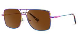 Bowdry Iridescent Aviator Sunglasses2