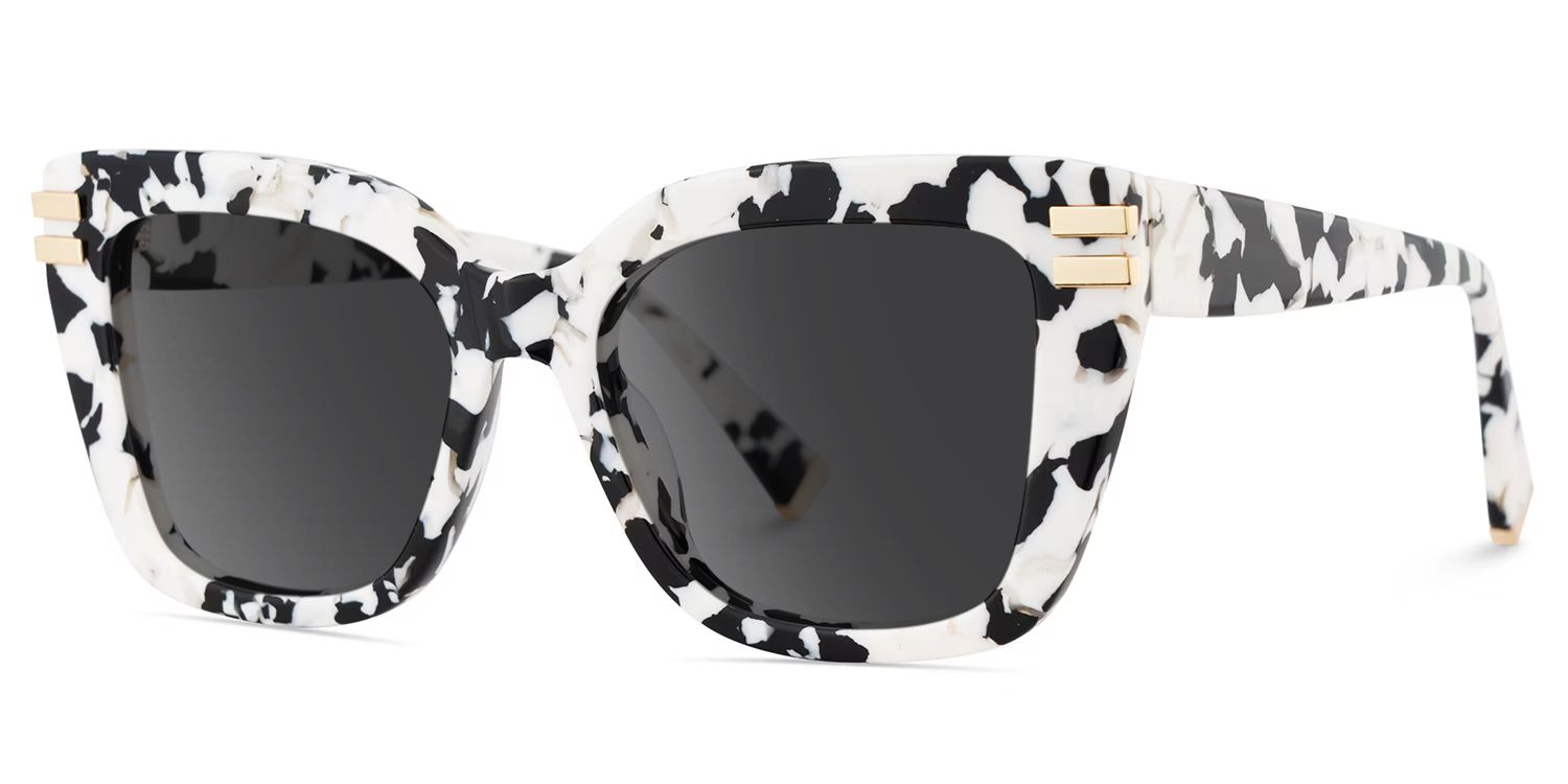 Cardozo Square Cow Print Sunglasses for Women & Men | ZEELOOL2