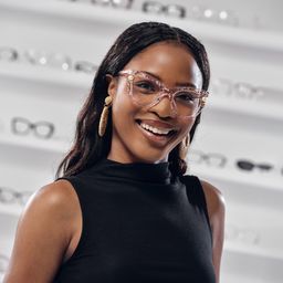 Pearl Pink Cat eye Glasses7