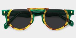 Mastin Tortoise Round Sunglasses1