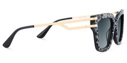 Lidia Gray Leopard Square Sunglasses3