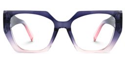 Sileidy Purple-Pink Rectangle Glasses0