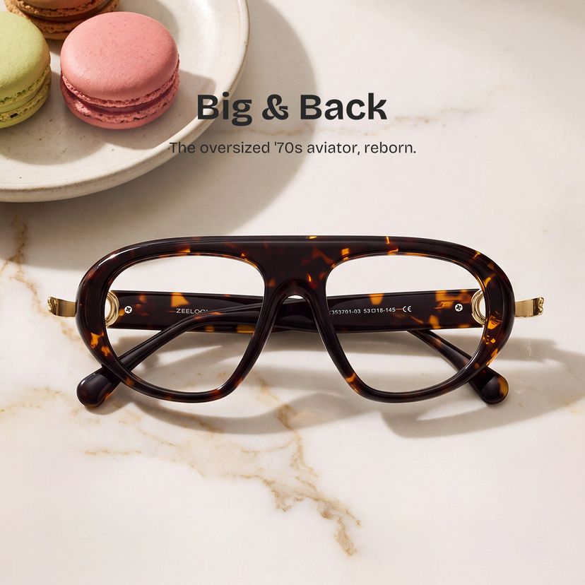 Aveline Tortoise Aviator Glasses