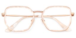Levi Pearl White Geometric Glasses2