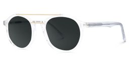 Lee Clear Round Sunglasses1