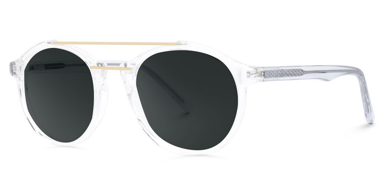 Lee Clear Round Sunglasses