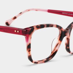 Lena Pink Tortoise Square Glasses5