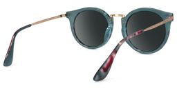 Quentina Blue Round Sunglasses3