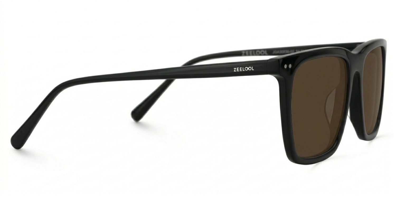 Frantz Square Black Sunglasses for Women & Men | ZEELOOL3