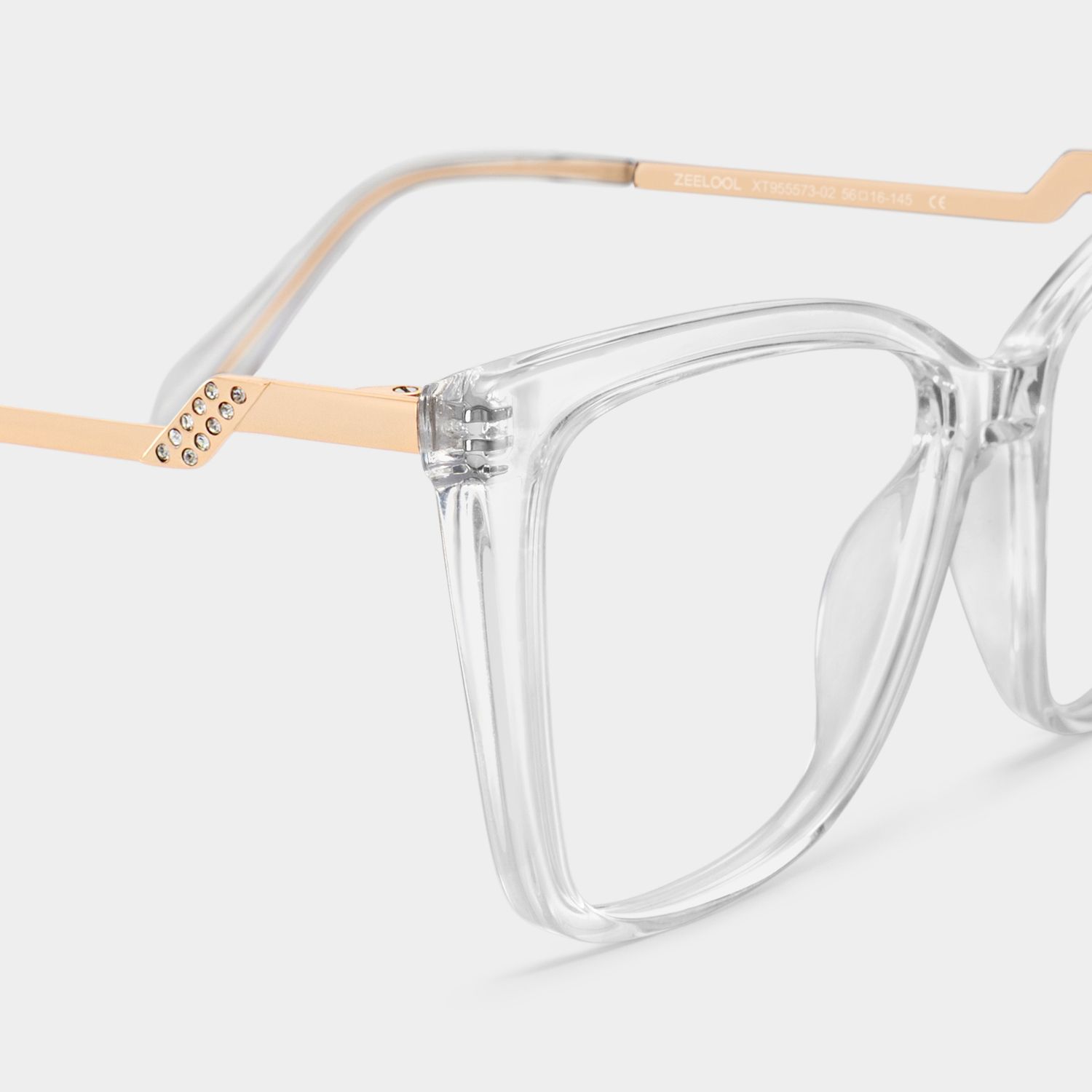 Corlette Square Crysta Eyeglasses and Glasses Frame | ZEELOOL4