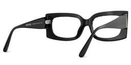 Orduno Gray Leopard Rectangle Glasses5