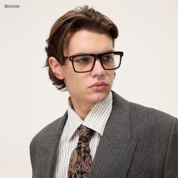 Henry Brown Rectangle Glasses6