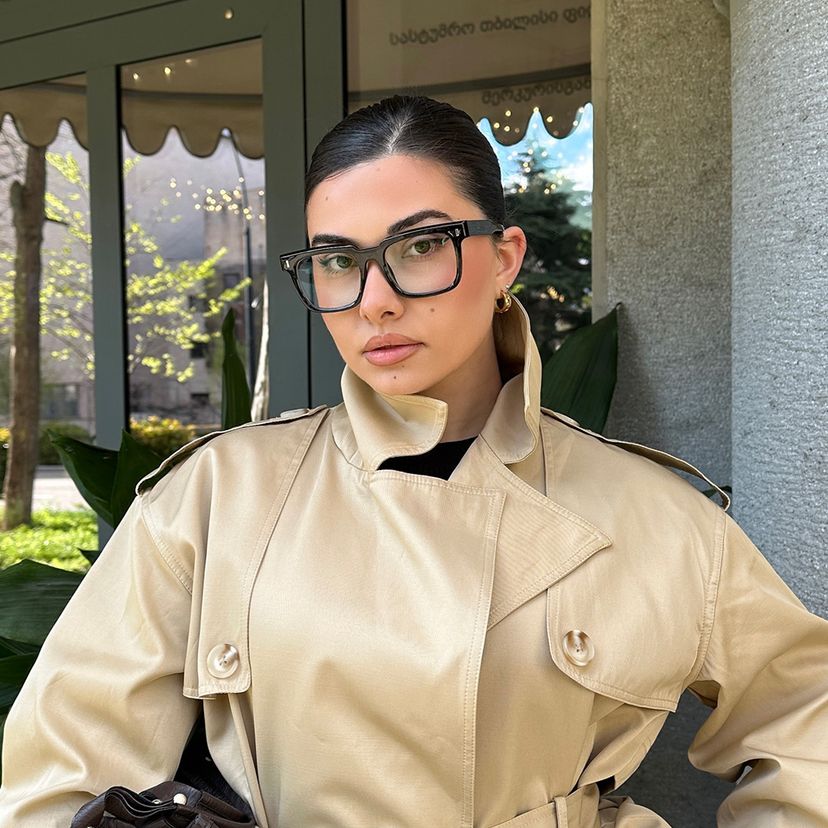 Katia Black Square Glasses