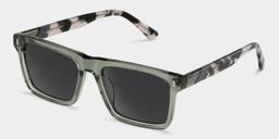 Henry Gray Green Rectangle Sunglasses2
