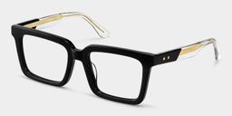Hattie Black Rectangle Glasses3