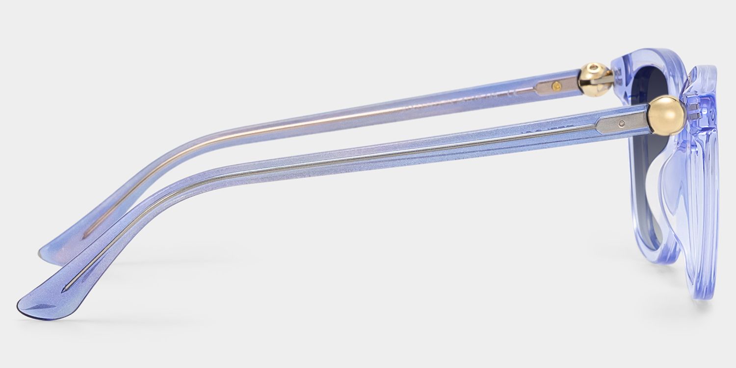 Isabella Square Clear Blue Frame Sunglasses Online Sale | ZEELOOL3