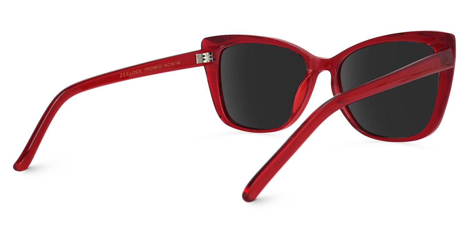 Farris Cat Eye Red Sunglasses for Women & Men | ZEELOOL3