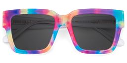Pop Colorful Rectangle Sunglasses1