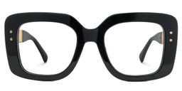 Yary Black Square Glasses1
