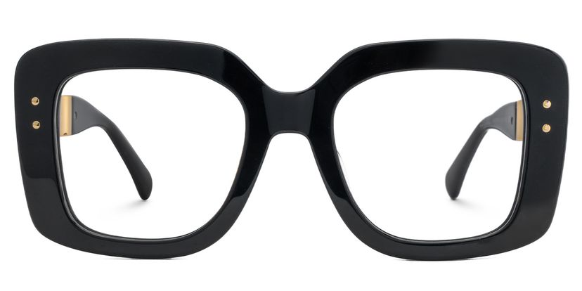 Yary Black Square Glasses