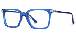 Goveo Blue Rectangle Glasses3