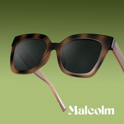 Malcolm Burnt-Umber Square Sunglasses0
