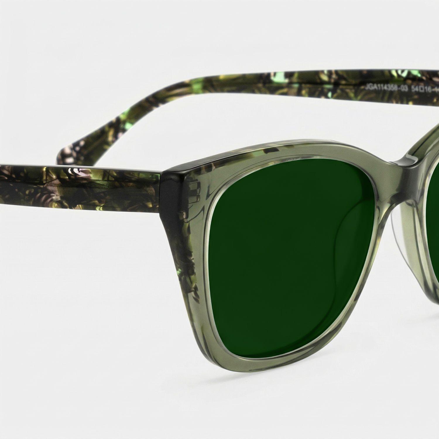 Maple Butterfly Style Green Frame Sunglasses | ZEELOOL4