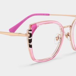 Murcia Pink Square Glasses5