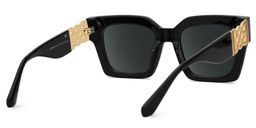 Cummings Black Square Sunglasses3