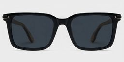 Noah Black Rectangle Sunglasses0