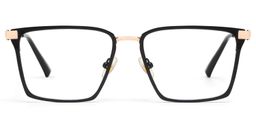 Finn Black Rectangle Glasses0