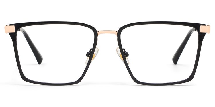 Finn Black Rectangle Glasses