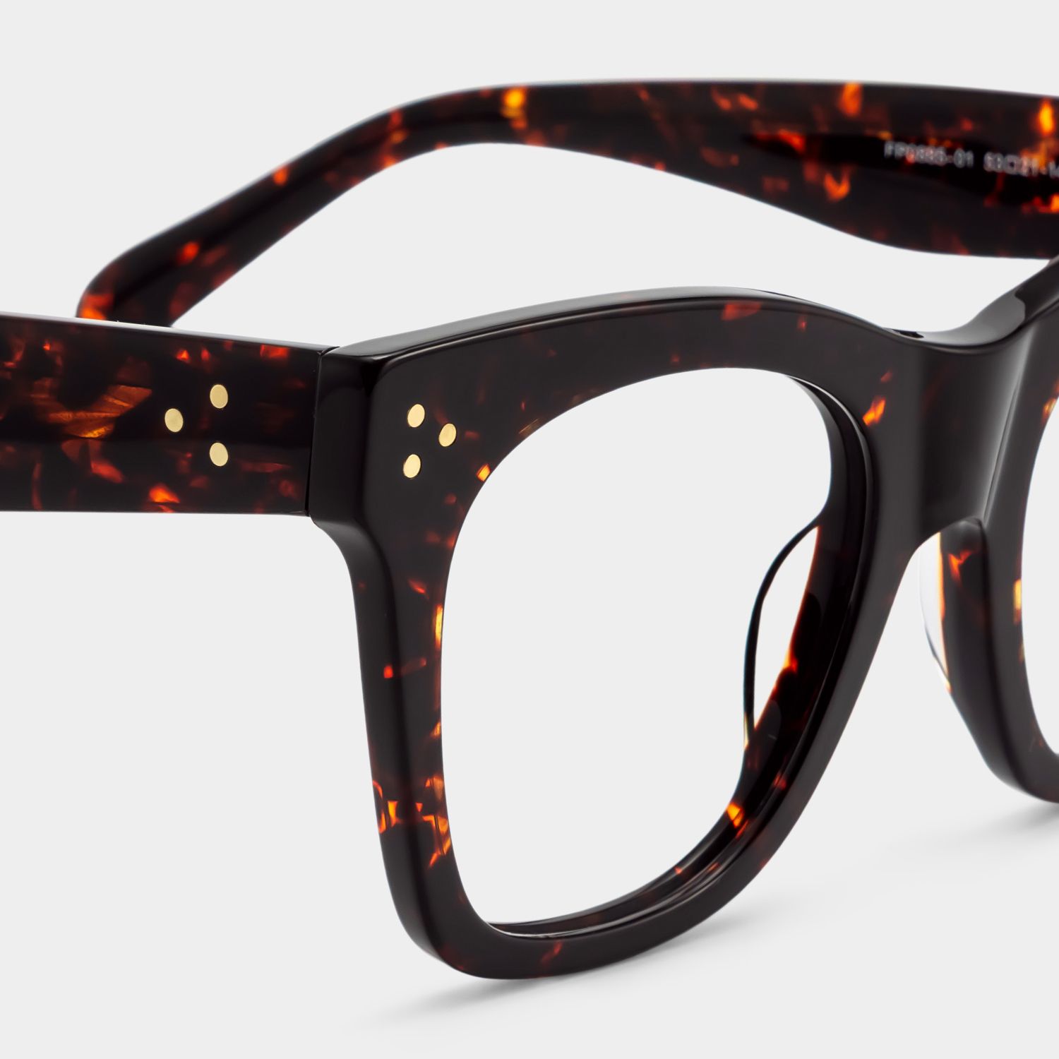 Gordon Rectangle Tortoise Frame Glasses | Zeelool4