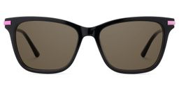 Eliot Black Rectangle Sunglasses0
