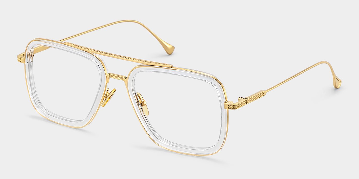 Gifford Aviator Clear Frame Glasses for Women and Men | ZEELOOL4