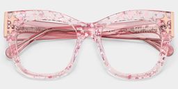 Minfia Pink Square Glasses2