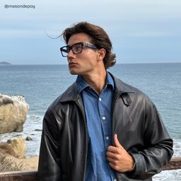 Pride Blue Square Glasses7