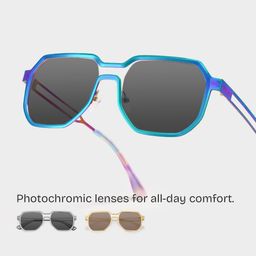 Hype Iridescent Geometric Glasses1