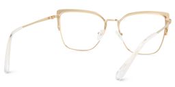 Javier Gold Rectangle Glasses4
