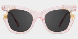 Pearl Pink Cat eye Sunglasses0