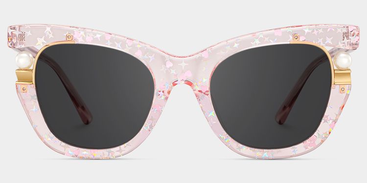 Pearl Pink Cat eye Sunglasses