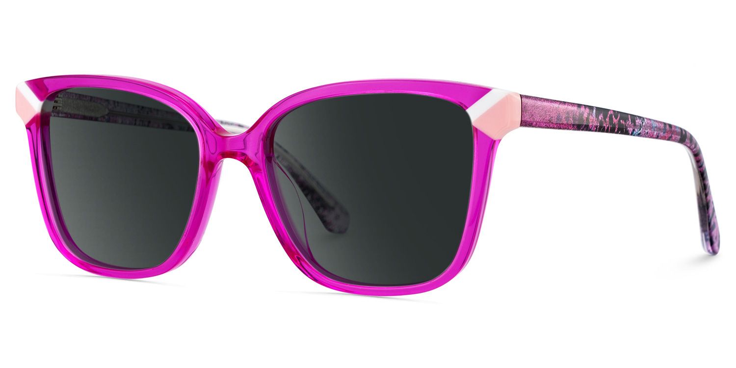Nolan Neon Pink Square Sunglasses to Frame Your Face | ZEELOOL3