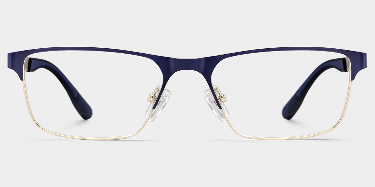 Kellen Browline Blue Eyeglass Frame Design for Men | ZEELOOL1