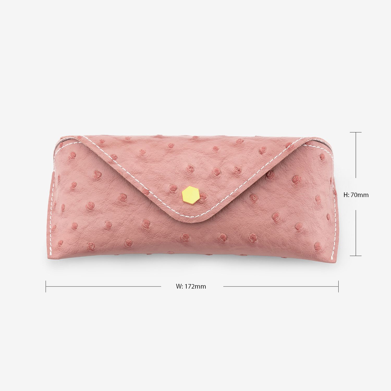 Ostrich Pattern Pink Eyeglasses Bag for Women | ZEELOOL3