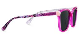 Nolan Neon Pink Square Sunglasses4