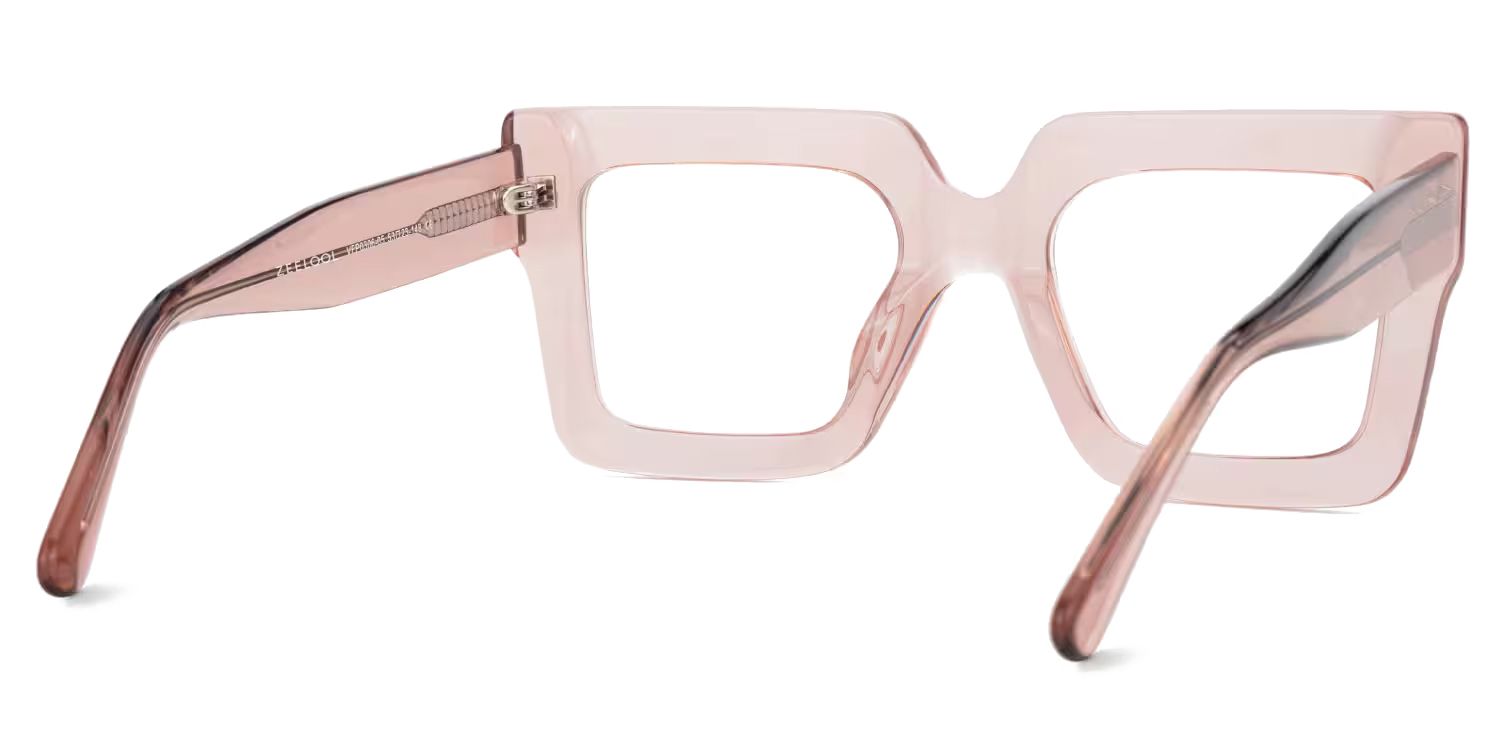Brandon Beige Eyeglasses and Square Wide Frames4