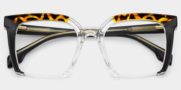 Misty Black Square Glasses