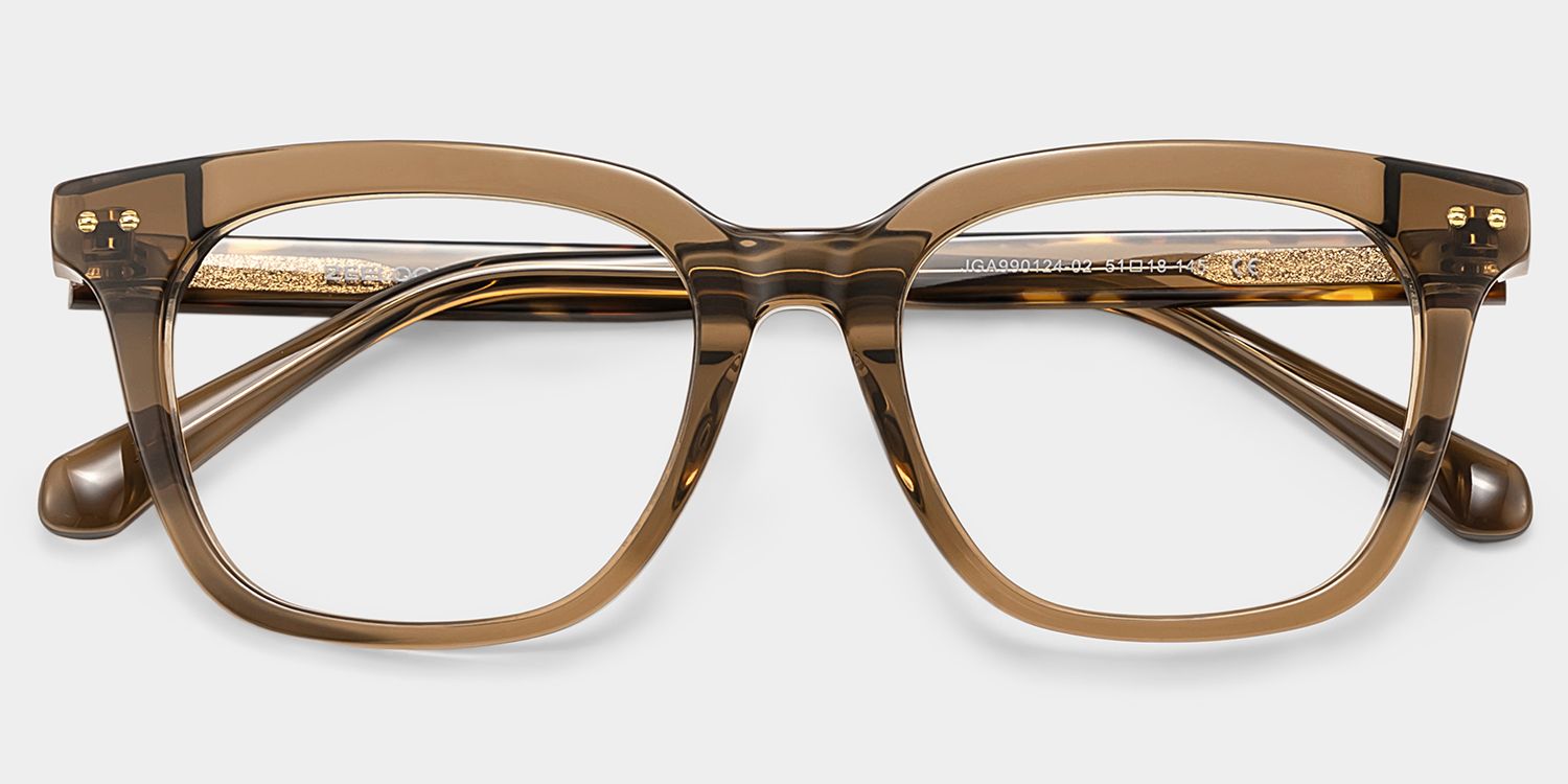 Angela Brown Rectangle Glasses | Simple Yet Luxurious2