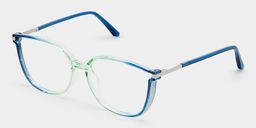 Rodz Blue-Green Square Glasses2