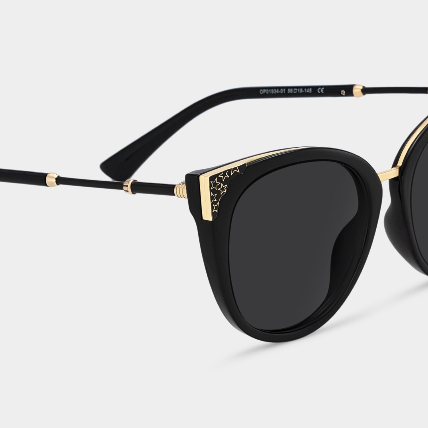 Dalton Cat Eye Black Prescription Sunglasses | ZEELOOL4